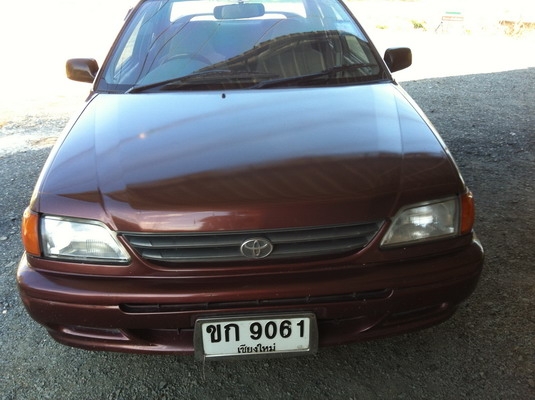 รถบ้าน Toyota soluna ป้ายเชียงใหม่ สีแดงเลือดหมูสวยๆ เกียร์ออโต้ ปี 40
