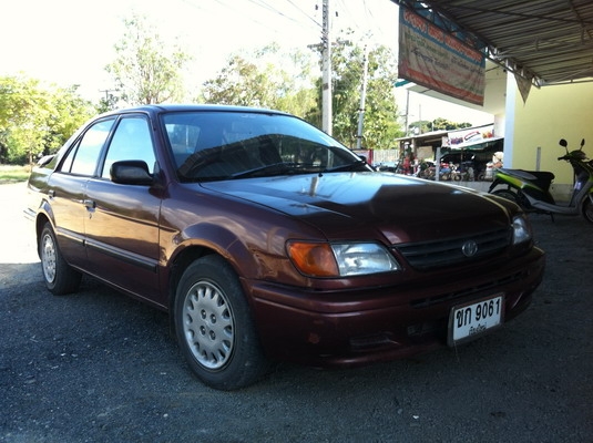 รถบ้าน Toyota soluna ป้ายเชียงใหม่ สีแดงเลือดหมูสวยๆ เกียร์ออโต้ ปี 40