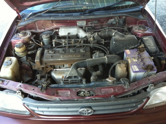 รถบ้าน Toyota soluna ป้ายเชียงใหม่ สีแดงเลือดหมูสวยๆ เกียร์ออโต้ ปี 40