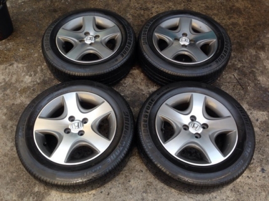 ขายล้อแม็ก honda civic 15 dimension พร้อมยาง ราคาถูกๆ