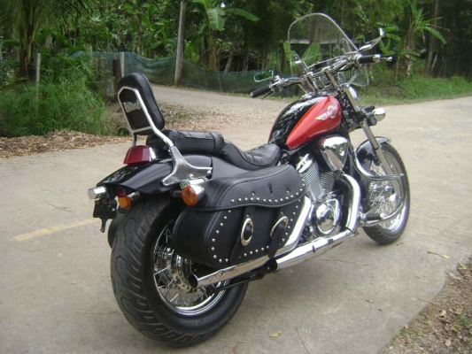 (((( ขาย Honda Steed600CC ปี95 อินวอย+สรรพสามิต (สีดำแก้มแดง) เน้นเดิมๆ...