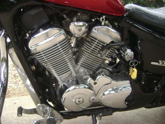 (((( ขาย Honda Steed600CC ปี95 อินวอย+สรรพสามิต (สีดำแก้มแดง) เน้นเดิมๆ...