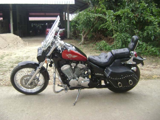 (((( ขาย Honda Steed600CC ปี95 อินวอย+สรรพสามิต (สีดำแก้มแดง) เน้นเดิมๆ...