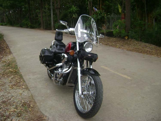 (((( ขาย Honda Steed600CC ปี95 อินวอย+สรรพสามิต (สีดำแก้มแดง) เน้นเดิมๆ...