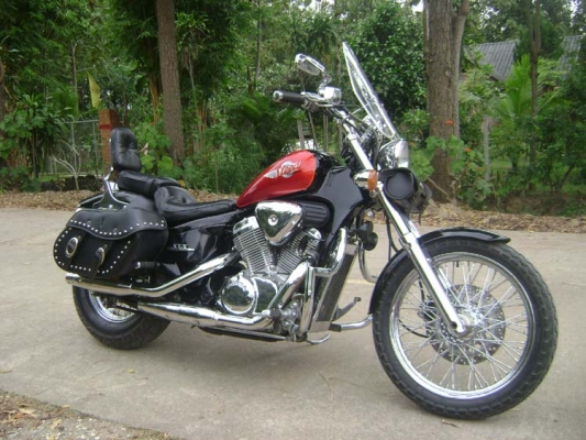 (((( ขาย Honda Steed600CC ปี95 อินวอย+สรรพสามิต (สีดำแก้มแดง) เน้นเดิมๆ...