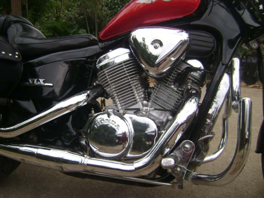 (((( ขาย Honda Steed600CC ปี95 อินวอย+สรรพสามิต (สีดำแก้มแดง) เน้นเดิมๆ...