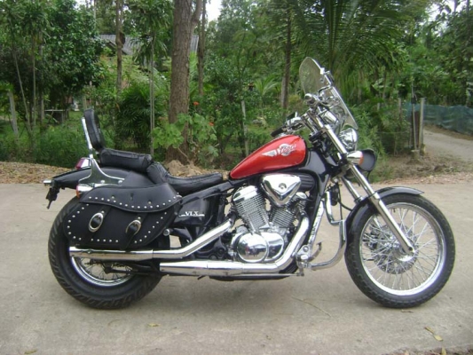 (((( ขาย Honda Steed600CC ปี95 อินวอย+สรรพสามิต (สีดำแก้มแดง) เน้นเดิมๆ...