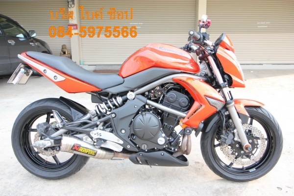 ขาย ER6N 650 ปี09 ทะเบียนพร้อมโอน เครื่องดี ท่อแต่ง
