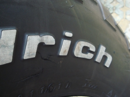 ขายยางBF GOODRICH M/T 33x10.5หน้าแคบดอกสวยพร้อมกะทะโครเมี่ยมUSA6รู139x8นิ้ว 1วง