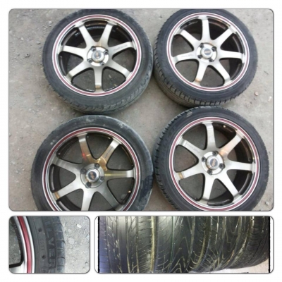 ขายแม็กมือ2ลาย TE38 ขอบ17 4รู100+ ยาง ราคา8,900 บาทราคาถูก