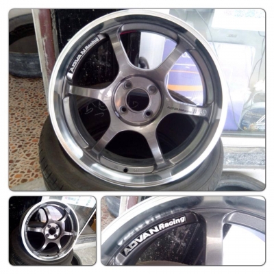 ขายล้อแม็กใหม่100\% Advan RG-D ขอบ17 4 รู100 ราคา 11,500บาท หรือ*** พร้อมยางใหม่ + ของแถมเพียง 19,900 บาท!!!!!***