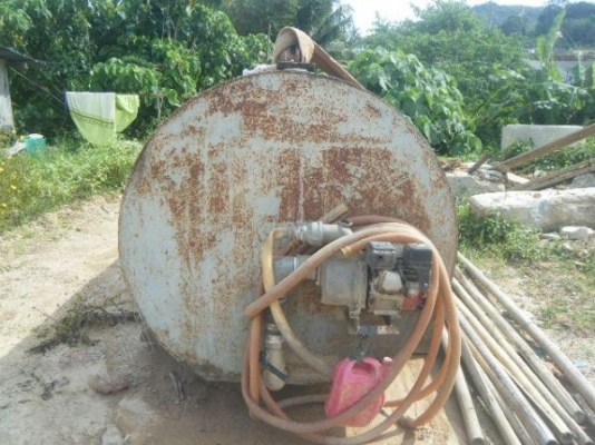 ถังน้ำ ขนาด 12,000 ลิตรตั้งพื้นพร้อมเครื่องสูบน้ำยี่ห้อฮ้อนด้า