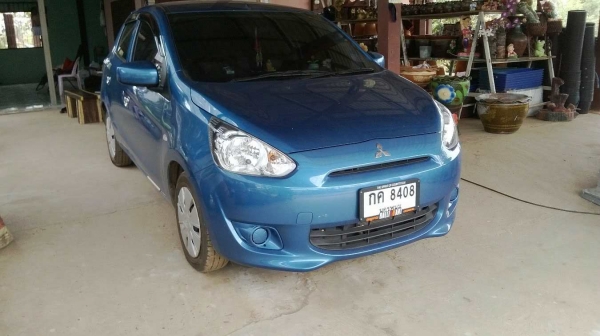 MITSUBISHI MIRAG ใหม่ป้ายแดง ปี56 เกียรออโต้ ยังไม่เคยดมแก้ส รถเดิมทุกอย่างเล่มพร้อมโอน
