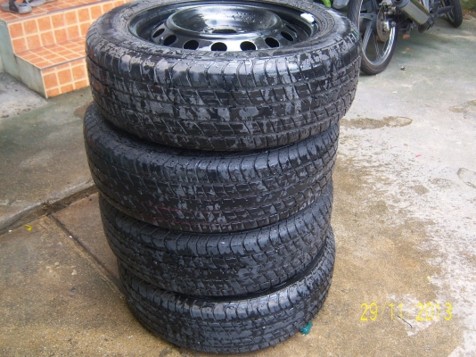 ยาง 185 60 15 ปี 13 มี 1 ชุด แถมล้อกะทะ
