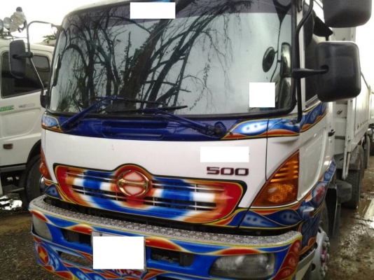 ขายรถสิบล้อ HIno MEGA FM 260 แรงพ่วงแม่ลูก 3คานแท้ ดั้ม อู่หน้าพระลาน  เอกสารพร้อมโอน