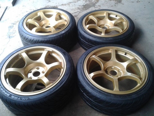 ขายล้อRG18 หน้า8Et20 หลัง9Et 25 +ยาง