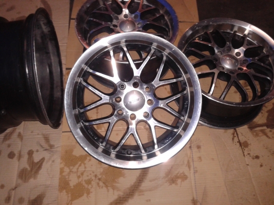 ขายแม็ก15x7  LENSO แท้มือสอง4รู100/114 ชุดละ4500