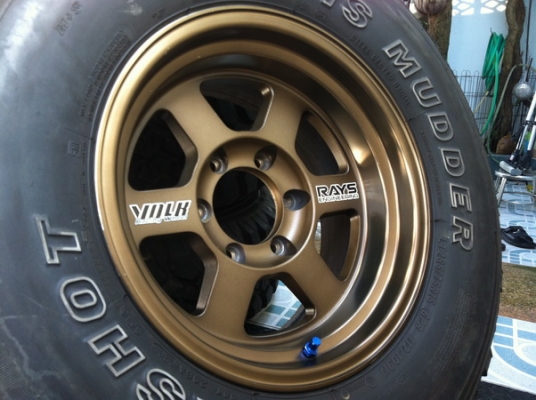 ล้อ TE 37x 16x8 Off -20 พร้อมยางMAXXIS BUCKSHOT 265/75/16 สภาพป้ายเเดง