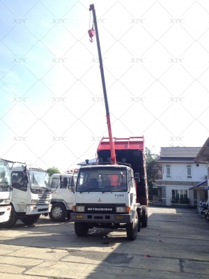 ขายรถ 6 ล้อ MITSU Fuso ติดเครน 3 ตัน 3 ปลอก กระบะดัมพ์ได้