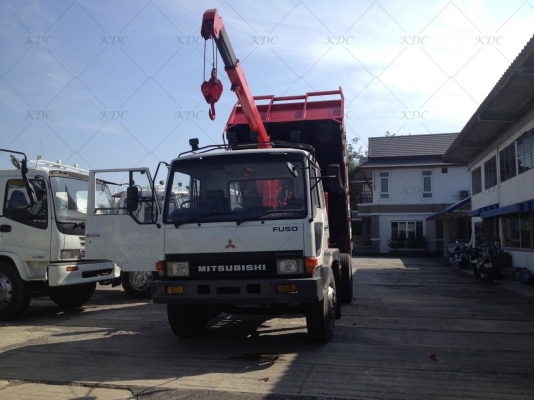 ขายรถ 6 ล้อ MITSU Fuso ติดเครน 3 ตัน 3 ปลอก กระบะดัมพ์ได้