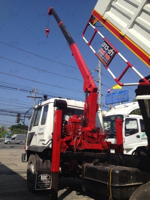 ขายรถ 6 ล้อ MITSU Fuso ติดเครน 3 ตัน 3 ปลอก กระบะดัมพ์ได้