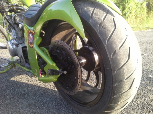 รถยิงเฟรมหน้ายาวสปิงเกอร์ ลงเครื่อง boss 650 cc.แน่นมากพร้อมใช้