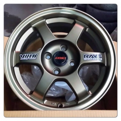 ขายล้อแม็กใหม่100\% TE37 ขอบ15 4รู100 กว้าง 7 ราคา 9,000 บาทถูก