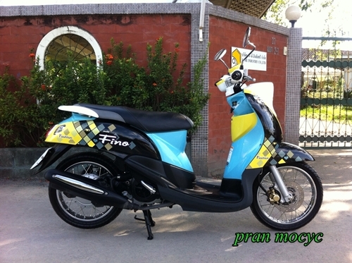 ขายyamaha fino สีดำเหลืองฟ้า จด 7พฤษภาคม 56 ไมล์เเท้ๆ1400 โล ขายyamaha fino สีดำเหลืองฟ้า จด 7พฤษภาคม 56 ไมล์เเท้ๆ1400 โล