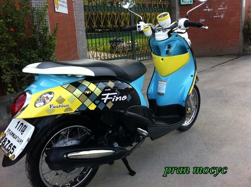 ขายyamaha fino สีดำเหลืองฟ้า จด 7พฤษภาคม 56 ไมล์เเท้ๆ1400 โล ขายyamaha fino สีดำเหลืองฟ้า จด 7พฤษภาคม 56 ไมล์เเท้ๆ1400 โล