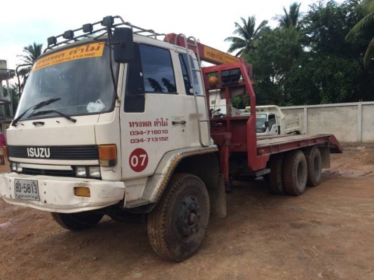 ขายรถ 10ล้อ ISUZU 2เพลาสโล Rocky 210 ติดเครนยูนิค 3 ตัน เครื่อง HINO HOD 195 ลงเล่มแล้ว ติดต่อ 081-2990958