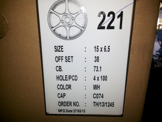 แม็กซ์ใหม่ RG3 ขอบ 15 สวยปิ๊ง งานเนียนๆ