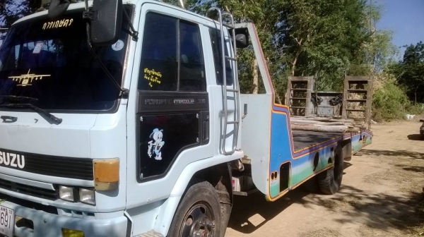 ขายรถบรรทุก6ล้อขึ้นรถเกี่ยวและแบคโฮ120ได้ ISUZU 175 แรง เครื่องดี คัสชีส์ ยาง8.25แถมกระบะคอก เอกสารพรอมโอนครับ