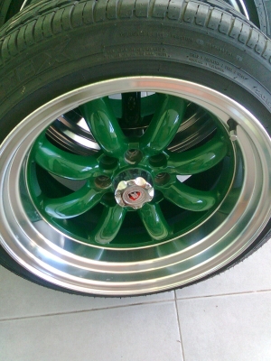 ล้อกล้วย 16X7.5 หลัง9  4/100-114 พร้อมยางปี11