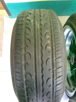 ล้อกล้วย 16X7.5 หลัง9  4/100-114 พร้อมยางปี11