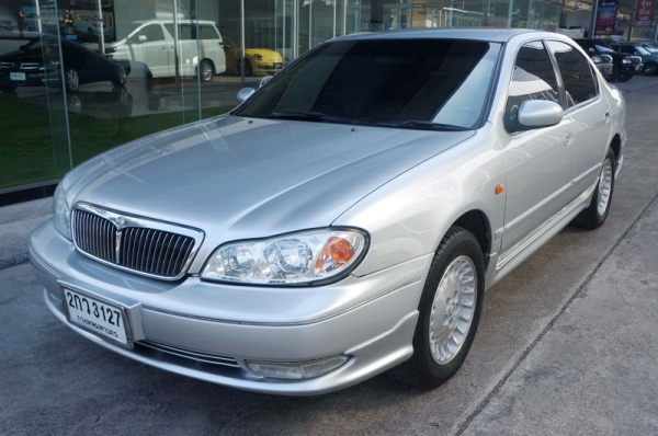 NISSAN CEFIRO A33 ปี 2003 เบาะไฟฟ้า ล้อ MAX aribag คู่ ติดแก็ส LPG หัวฉีด เครื่องเดิม ช่วงล่างดี ภายในลายไม้ รถขับดีมาก การันตีรถสวย พร้อมใช้งานทันที จัดไฟแนนได้ ฟรีดาวน์