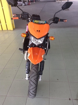 Kawasaki -Ksr ปี2012 วิ่ง255กิโล สภาฟน้องๆป้ายแดง  ใส่ชุดแต่งมาเกือบๆ20000   สันจัยโทรมาคัฟ