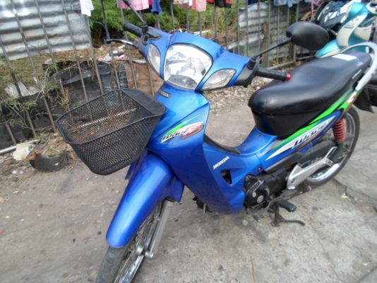 ขาย honda wave 125S สตาร์มือ รถปี47 สีน้ำเงิน-ดำ เครื่องเดิม ขาย16,500บาท