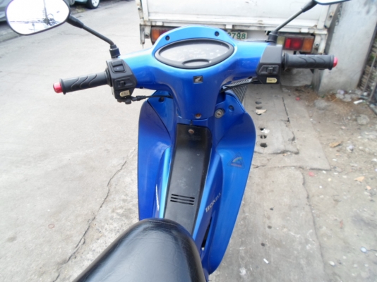 ขาย honda wave 125S สตาร์มือ รถปี47 สีน้ำเงิน-ดำ เครื่องเดิม ขาย16,500บาท
