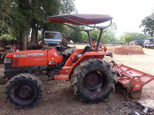 คูโบต้า L3408 4 WD พร้อมโรตารี่ตราช้าง 1.60 เมตร เดิมๆใช้งานได้ปรกติ