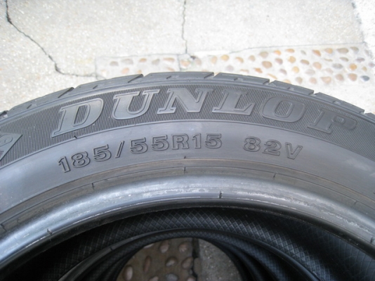ยางDunlop 185/55 R15 ปี2010 ยางDunlop 185/55 R15 ปี2010