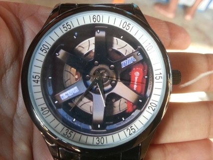 นาฬิกา TE37 สายดำ ดำ ปั๊มแดง พร้อมส่ง