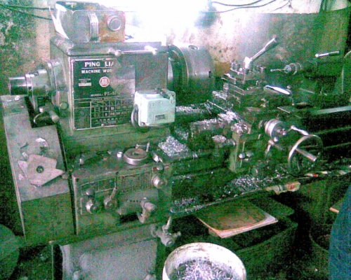 เครื่องกลึง 5 ฟุต ปิงเหลียง รุ่น 2 เพลา ไฟ 380 โวลท์