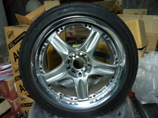 -------ขายล้อแม็กแท้ สีเงิน สวย จากญี่ปุ่น 4วง---------