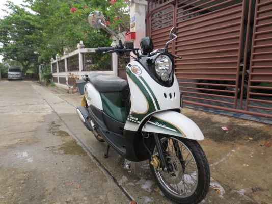 ขาย yamaha fino sport classic ปี 54 เรื่อนไมล์แยก สีเขียว สภาพดี