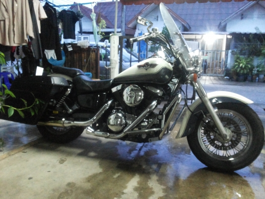 ขาย kawasaki รุ่น vulcan 1500 cc. ปี 1998 อินวอยท์+สรรพสามิตรแท้ สีเทา-ขาว รถสีเดิมจากญี่ปุ่นครับ 195,000 บาท