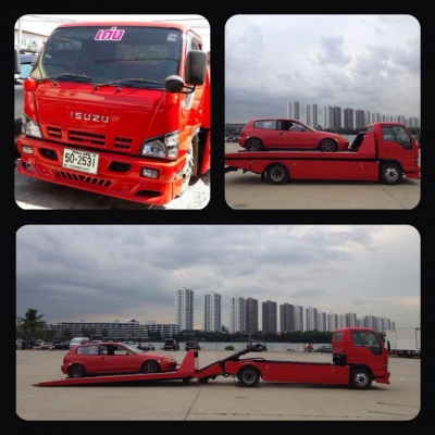 ขายรถ ISUZU NPR สไลด์ออน ถาดกองพื้น