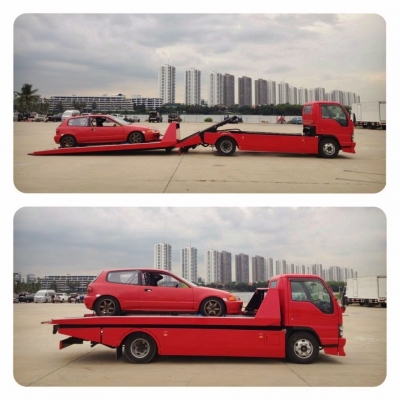 ขายรถ ISUZU NPR สไลด์ออน ถาดกองพื้น