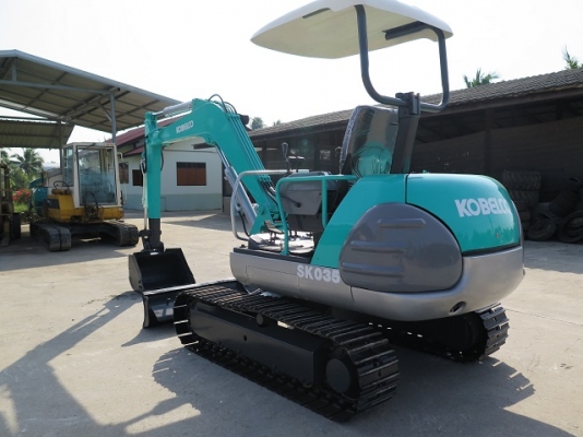 รถขุด แบคโฮล KOBELCO SK035 ทำสีใหม่ มือสองญี่ปุ่น นำเข้าเอง ยังไม่เคยใช้งานในไทย