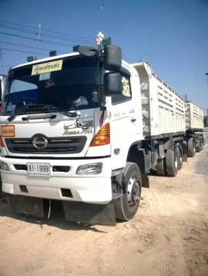 กลับมาขายใหม่ครับ HINO MEGA ปี 48 แม่-ลูกดั้ม รถสวยพร้อมใช้ เครื่อง 320 แรง เกียร์เดิม หัวบางเดิม คัสชีสวย ภาษีเต็ม