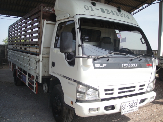 ISUZU NQR 175 แรง ปี 2549 ยาว 5.50 เมตร กะบะมีคอก สภาพยางดี